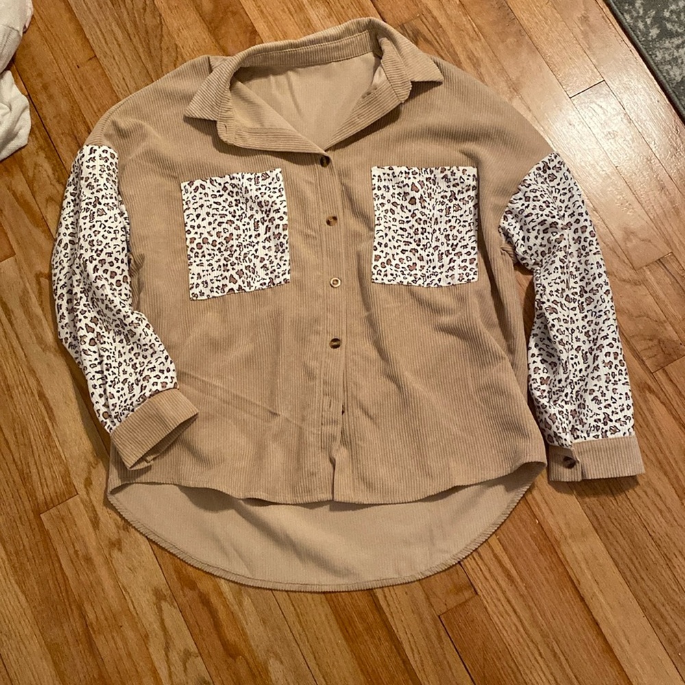 Cheetah Print Buttondown